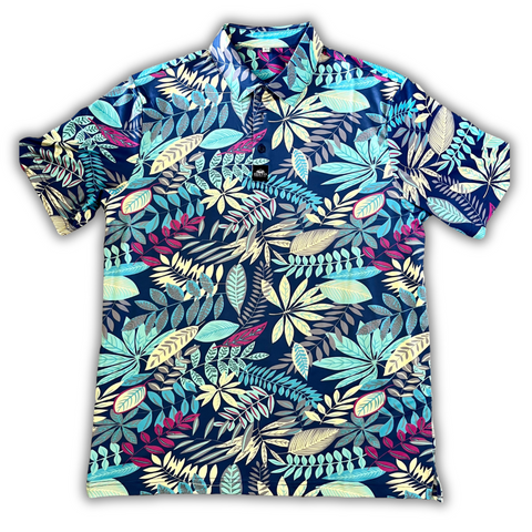 3Sixty5 "Not Your Dads" DriFit Golf Shirt - Aqua Floral
